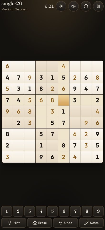 Classic sudoku